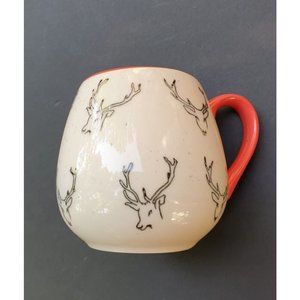 Reindeer Deer Speckled Coffee Cup Mug Meritage Christmas Winter Holiday-